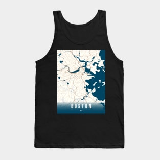 boston city map Tank Top